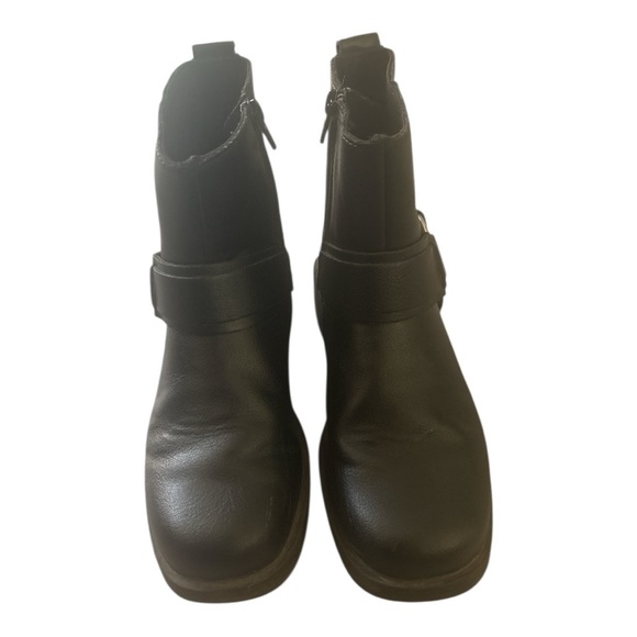 KIDS  Zara Black Equestrian Ankle Boots with Horsebit Detail - Picture 2 of 7